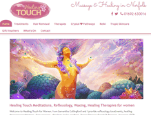 Tablet Screenshot of healingtouchnorfolk.co.uk